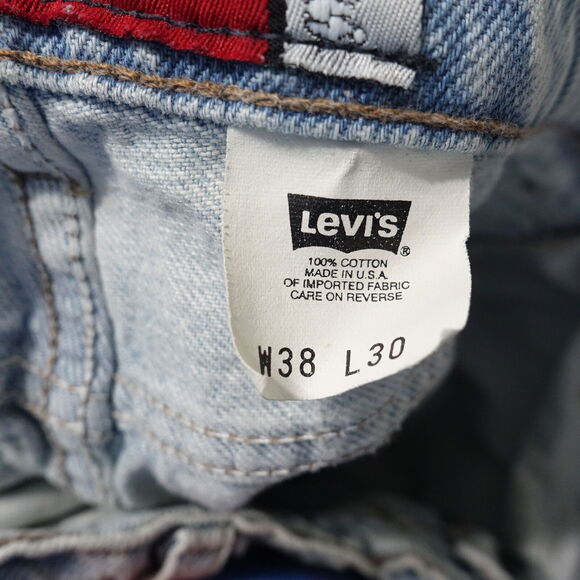 VINTAGE LEVI'S SILVERTAB LOOSE LIGHT WASH DENIM BLUE JEANS 38X30 (37X29) **READ - Picture 15 of 16